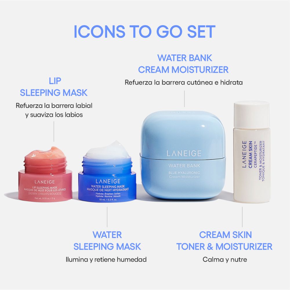 ICONS TO GO (SET DE MINIS PARA CUIDADO FACIAL)